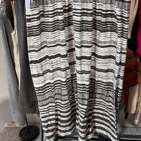Athleta Brown and White Printed Bahia Midi Dress - Picture 8 of 8